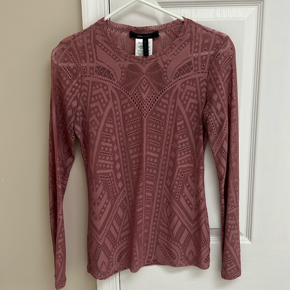 BCBG women’s lace shirt